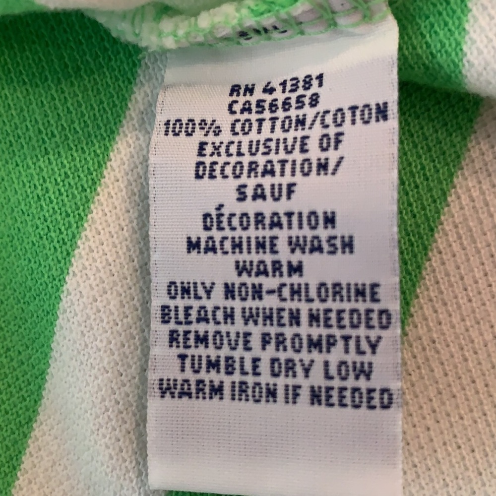 NWT Green Striped Polo Shirt - Picture 8 of 13